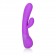 Фиолетовый вибромассажер Impress “g” со стимуляцией клитора - 18 см. - California Exotic Novelties