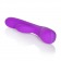Фиолетовый вибромассажер Impress “g” со стимуляцией клитора - 18 см. - California Exotic Novelties
