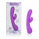 Фиолетовый вибромассажер Impress “g” со стимуляцией клитора - 18 см. - California Exotic Novelties