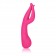Розовый вибромассажер Impress™ Dual Kiss со стимуляцией клитора - 15 см. - California Exotic Novelties