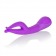 Фиолетовый вибромассажер Impress Dual Kiss со стимуляцией клитора - 15 см. - California Exotic Novelties