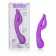 Фиолетовый вибромассажер Impress Dual Kiss со стимуляцией клитора - 15 см. - California Exotic Novelties