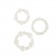 Набор из 3 прозрачных эрекционных колец различного диаметра Island Rings - California Exotic Novelties - в Москве купить с доставкой