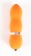 Оранжевый водонепроницаемый мини-вибратор - 10 см. - Sexus
