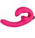 Розовый страпон с вибрацией Sharevibe - 22 см. - Fun Factory - купить с доставкой в Москве