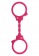 Розовые эластичные наручники STRETCHY FUN CUFFS - Toy Joy - купить с доставкой в Москве