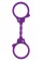 Фиолетовые эластичные наручники STRETCHY FUN CUFFS - Toy Joy - купить с доставкой в Москве