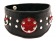 Кожаный ошейник с клепками и кольцами - БДСМ Арсенал - купить с доставкой в Москве