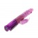 Розовый вибратор со стимулятором клитора Love Stroker - 26,5 см. - Baile