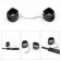 БДСМ-набор Deluxe Bondage Kit: наручники, плеть, кляп-шар - Lovetoy - купить с доставкой в Москве