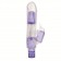 Лавандовый вибромассажёр Bendies Satisfier с клиторальным стимулятором - 14,5 см. - California Exotic Novelties