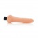 Тонкий телесный вибратор с мошонкой Futurotic Slimline Vibrating Dong Ballsy - 17 см. - California Exotic Novelties