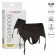 Черные трусики для страпона Thong with Garter размера S/M - California Exotic Novelties - купить с доставкой в Москве