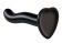 Черный фаллоимитатор-насадка Strap-On-Me P G spot Dildo size S - 16,4 см. - Strap-on-me - купить с доставкой в Москве