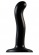 Черный фаллоимитатор-насадка Strap-On-Me P G spot Dildo size S - 16,4 см. - Strap-on-me - купить с доставкой в Москве