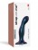 Темно-синяя насадка Strap-On-Me Dildo Plug Snaky size M - Strap-on-me - купить с доставкой в Москве