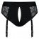Черные трусики для насадок Diva Lingerie Harness - size L - Strap-on-me - купить с доставкой в Москве