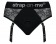 Черные трусики для насадок Diva Lingerie Harness - size L - Strap-on-me - купить с доставкой в Москве