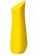 Желтый вибростимулятор Kip со скошенным кончиком - Dame Products