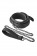 Черный ошейник с поводком COLLAR LEASH DIAMOND - Dream Toys - купить с доставкой в Москве