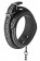 Черный ошейник с поводком COLLAR LEASH DIAMOND - Dream Toys - купить с доставкой в Москве