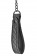 Черный ошейник с поводком COLLAR LEASH DIAMOND - Dream Toys - купить с доставкой в Москве