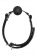 Черный кляп-шарик BALL GAG DIAMOND - Dream Toys - купить с доставкой в Москве
