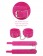 Розовые замшевые наручники PINK WRIST CUFFS - Pipedream - купить с доставкой в Москве