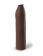 Коричневая насадка-удлинитель Uncut Silicone Penis Enhancer - 17,8 см. - Pipedream - в Москве купить с доставкой