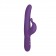 Фиолетовый водонепроницаемый силиконовый вибратор Posh 10-Function Silicone Teasing Tickler - 20 см. - California Exotic Novelties