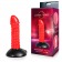 Красно-черный фантазийный фаллоимитатор с пупырышками - 20 см. - Bior toys