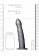 Серый страпон-фаллопротез со спиралевидной фактурой - 20,6 см. - Shots Media BV - купить с доставкой в Москве