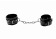 Черные кожаные наручники с заклепками - Shots Media BV - купить с доставкой в Москве