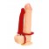 Красная насадка на пенис для двойного проникновения - 19 см. - ToyFa купить в Москве с доставкой в Orgasmix.ru Красная насадка на пенис для двойного проникновения - 19 см. - ToyFa - купить с доставкой в Москве