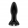 Черная анальная пробка с вибрацией и массажем бусинами Rotator Plug 2+ - 12,5 см. - Satisfyer