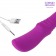 Фиолетовый изогнутый G-стимулятор с 9 режимами вибрации - 18,2 см. - Bior toys