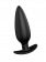 Черная анальная пробка №07 Self Penetrating Butt Plug - 12 см. - Erozon
