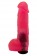 Розовая гелевая насадка с мошонкой для страпона - 17,8 см. - LOVETOY (А-Полимер) - купить с доставкой в Москве