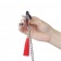 Зажимы на соски и клитор с игривыми красными кисточками Nipple Clit Tassel Clamp With Chain - Lovetoy - купить с доставкой в Москве