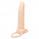 Телесная перезаряжаемая вибронасадка для двойного проникновения Rechargeable Dual Penetrator - California Exotic Novelties - купить с доставкой в Москве