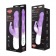 Фиолетовый вибратор hi-tech с кроликом - 21 см. - Hustler