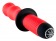 Красный фигурный вибратор с двойным мотором - 28 см. - ToyFa
