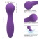 Фиолетовый вибромассажер Stella Liquid Silicone “O” Wand - 17,75 см. - California Exotic Novelties