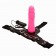Женский розовый страпон с вибрацией - 18,5 см. - Baile - купить с доставкой в Москве