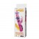 Розовый вибратор-ротатор Jelly vibrator with pearls - 21,5 см. - Baile