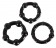 Набор из трех черных эрекционных колец с бусинами - Orion - в Москве купить с доставкой