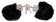 Черные меховые наручники Love Cuffs Black - Orion - купить с доставкой в Москве