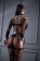 Коричневый ошейник Sex Game с поводком - БДСМ Арсенал - купить с доставкой в Москве