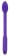Фиолетовый вибратор-щётка для точки G A-Punkt - 23 см. - Orion