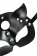 Черная кожаная рельефная маска кошки - Pecado - купить с доставкой в Москве Черная кожаная рельефная маска кошки - Pecado - купить с доставкой в Москве